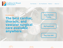 Tablet Screenshot of lubbockheartsurgery.com